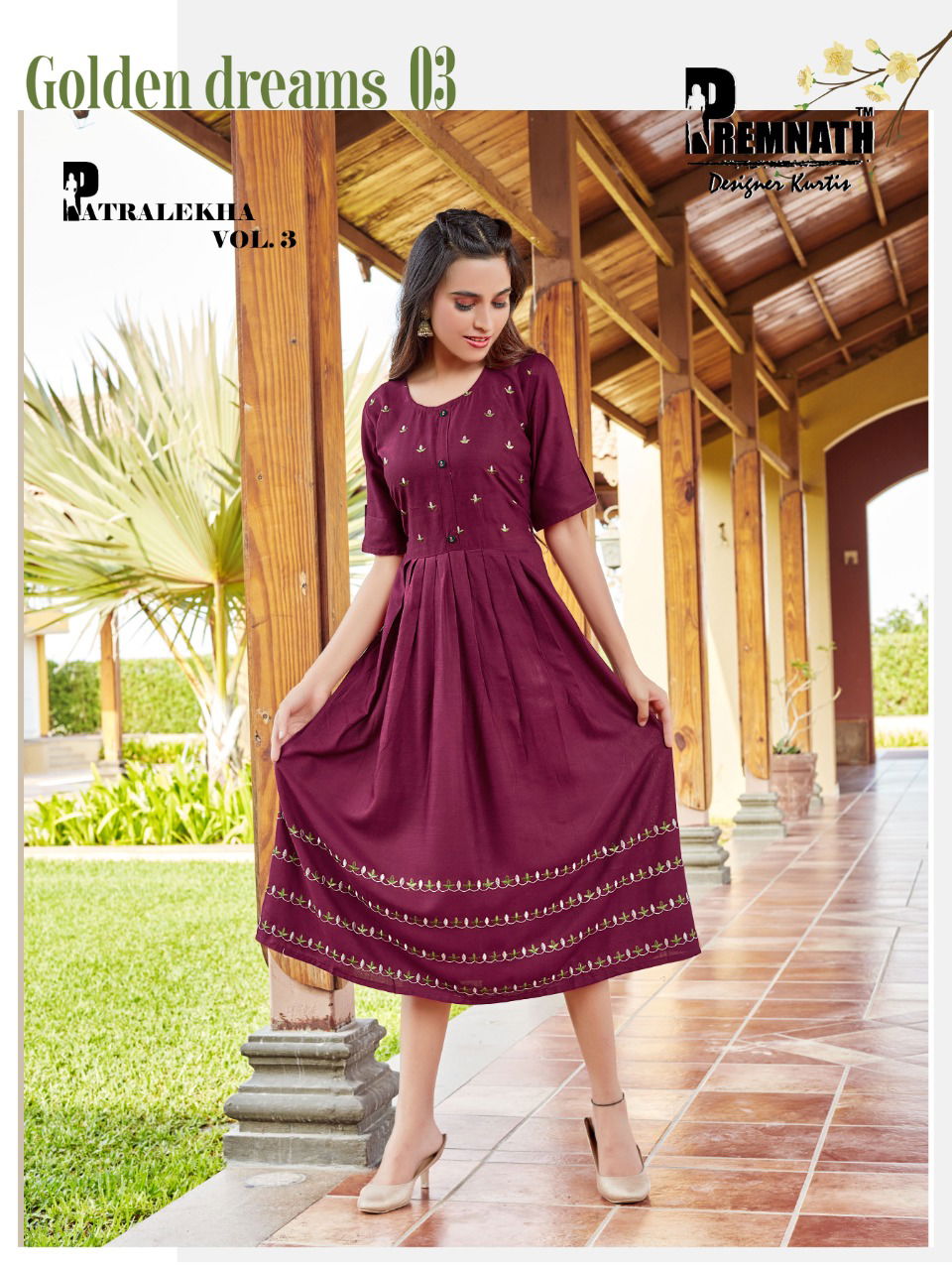 PATRALEKHA 3 Fancy Ethnic Wear Rayon Slub Designer Kurti Collection